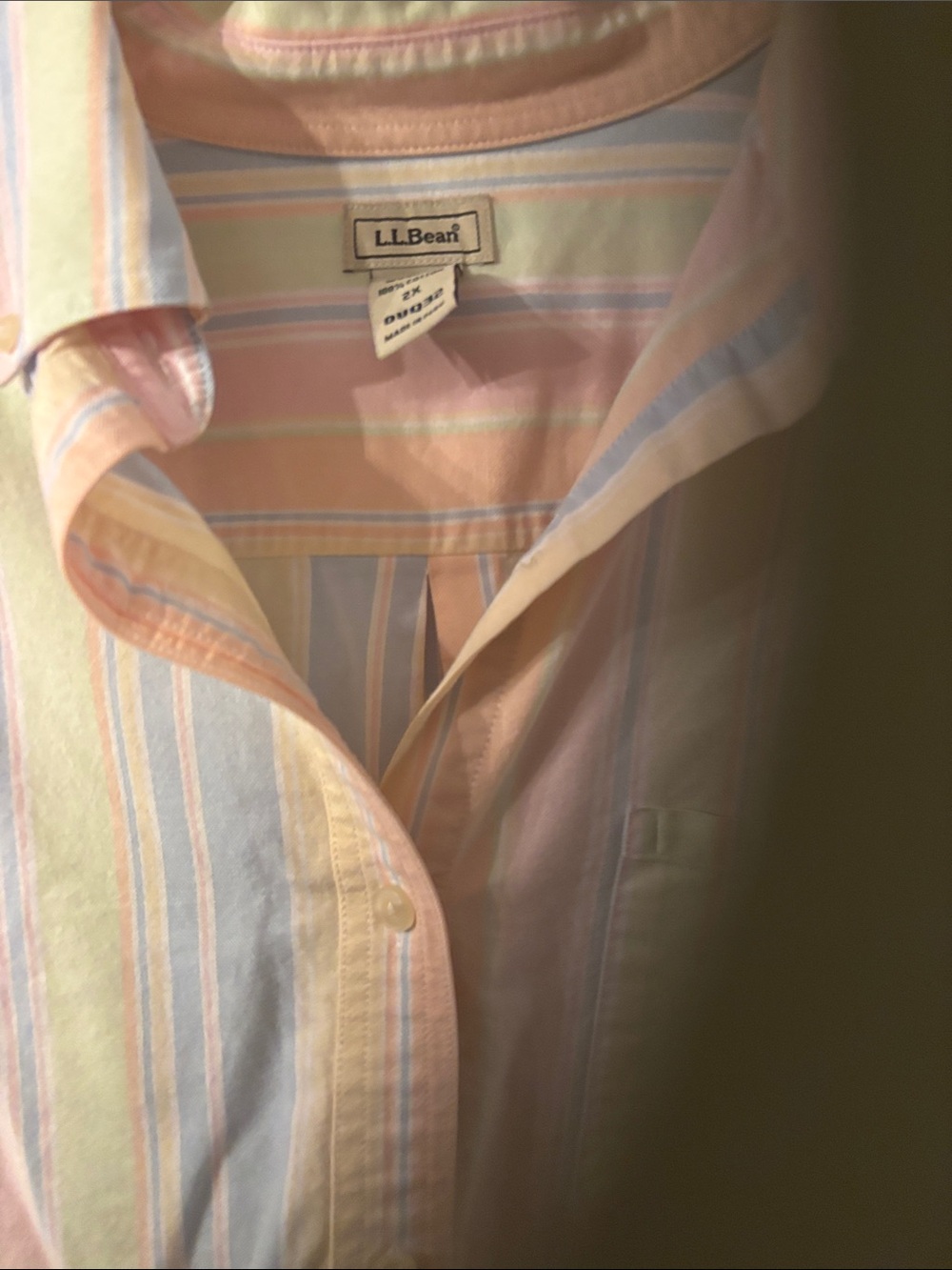 LL BEAN 2x pastel polo